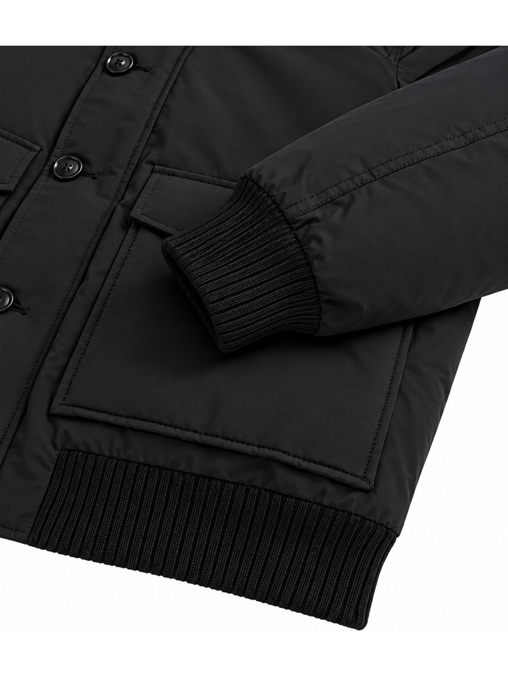 Giubbotto Woolrich POLAR DETACHABLE FUR BOMBER Uomo - Nero