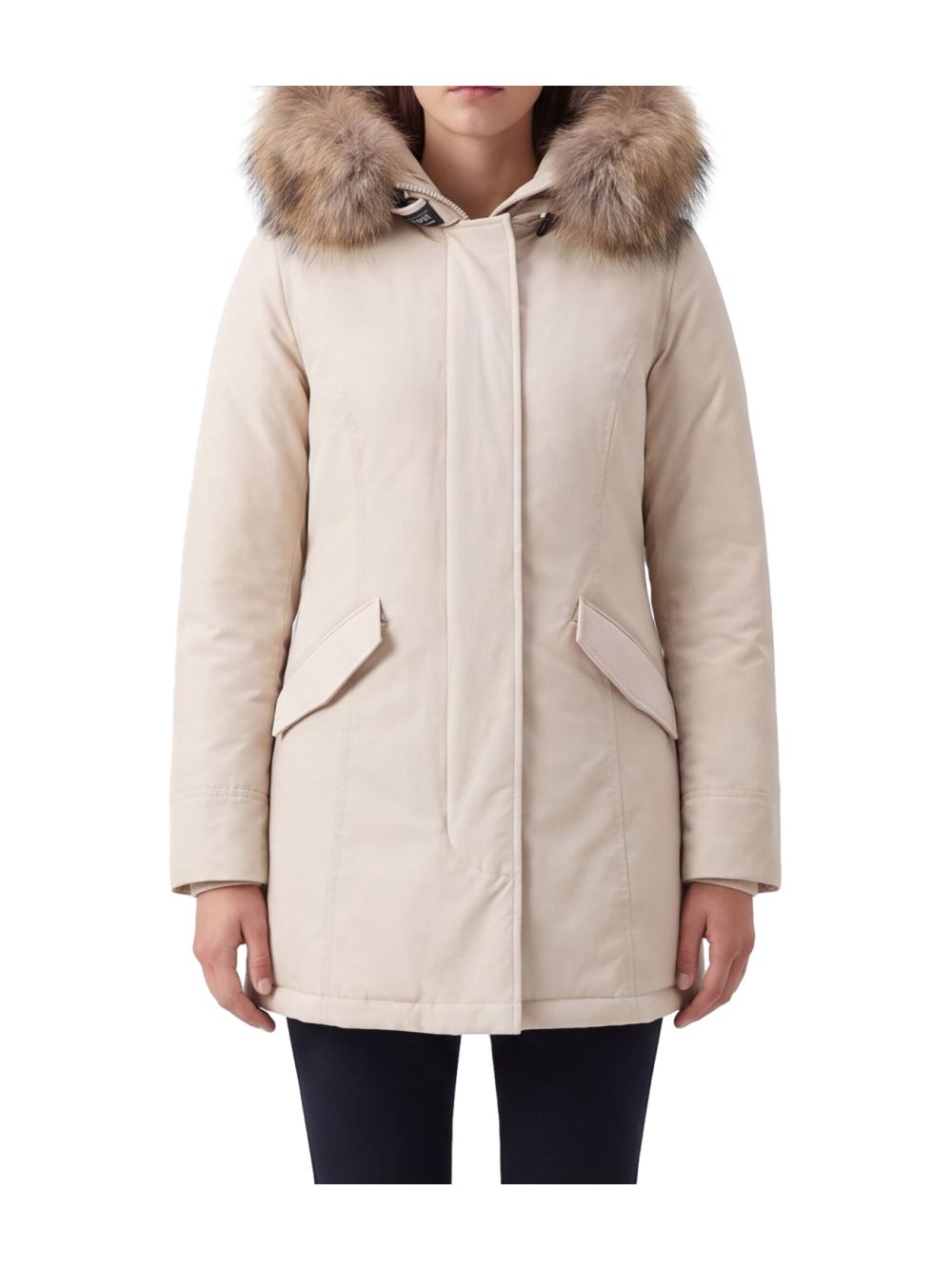 Giubbotto Woolrich LUXURY ARCTIC RACCOON PARKA Donna - Bianco