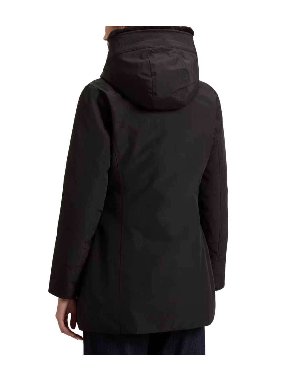 Giubbotto Woolrich BOULDER FAUX FUR PARKA Donna - Nero