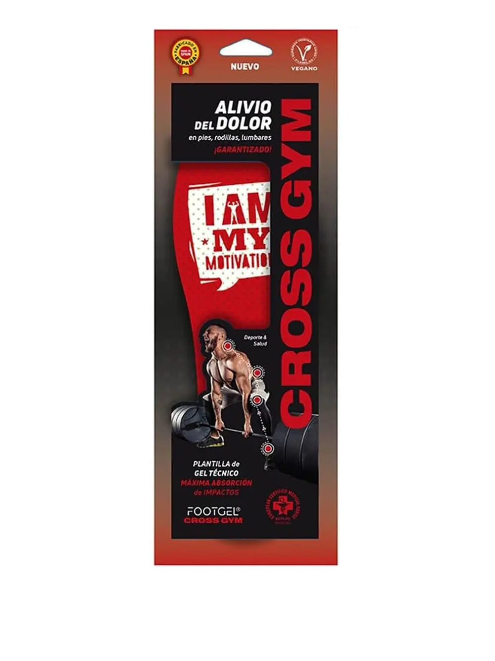 Accessori Sportivi Footgel Unisex Cross Gym Rosso Footgel Angolo dello Sport