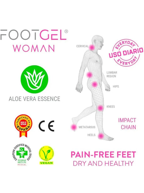 Accessori Sportivi Footgel Unisex Solette Urbano Rosa Footgel  Angolo dello Sport