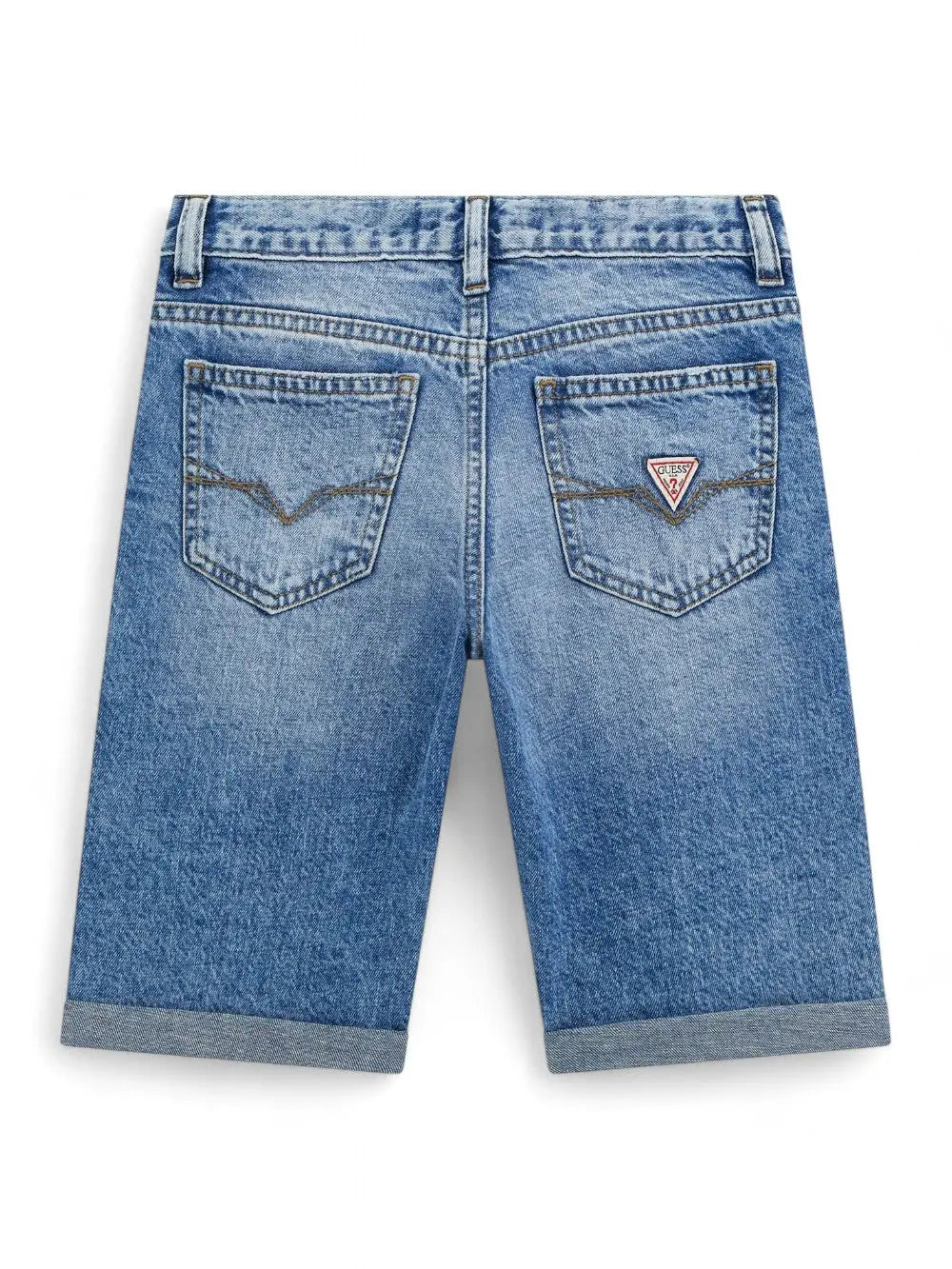 Bermuda Bambino - Blue Linen Waterfall