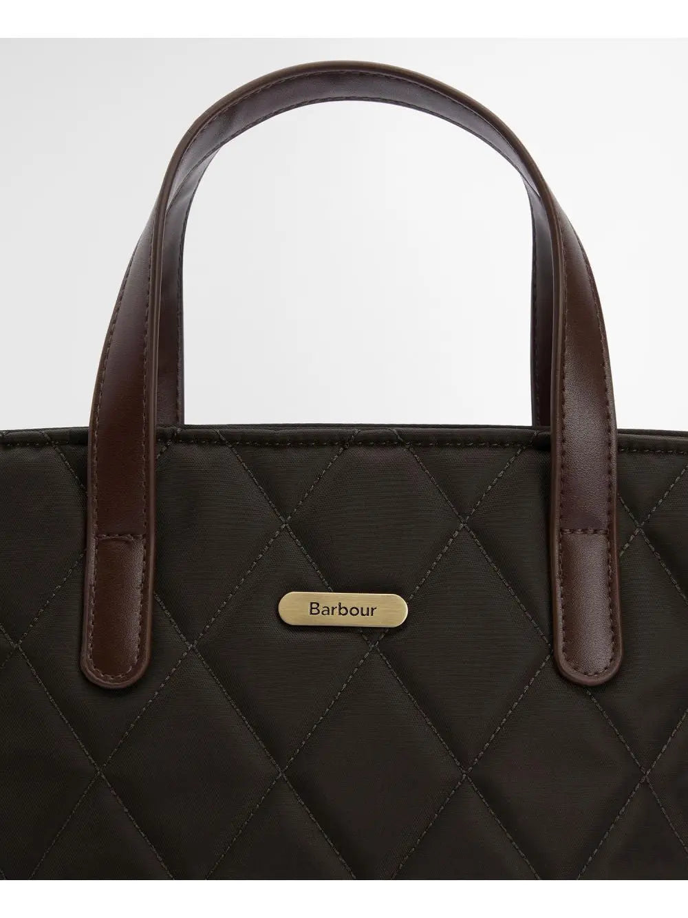 Borsa Barbour mini quilted tote Donna - Oliva