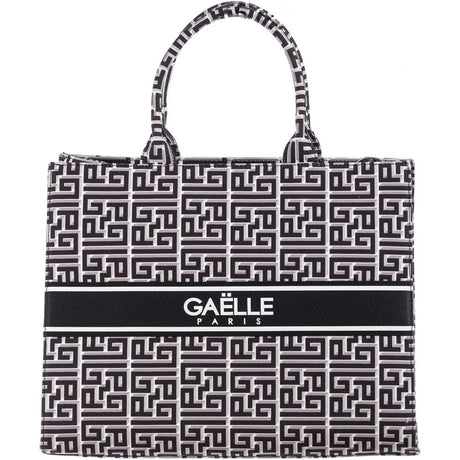 Borsa GAELLE Donna MAXI SHOPPER CANVAS STAMPA Nero GAELLE  Angolo dello Sport