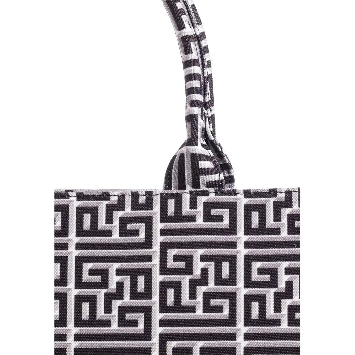 Borsa GAELLE Donna MAXI SHOPPER CANVAS STAMPA Nero GAELLE Angolo dello Sport
