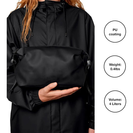 Borsa RAINS Unisex HILO WASH Nero RAINS  Angolo dello Sport