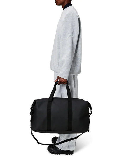 Borsa Rains Unisex Hilo Weekend Nero Rains  Angolo dello Sport