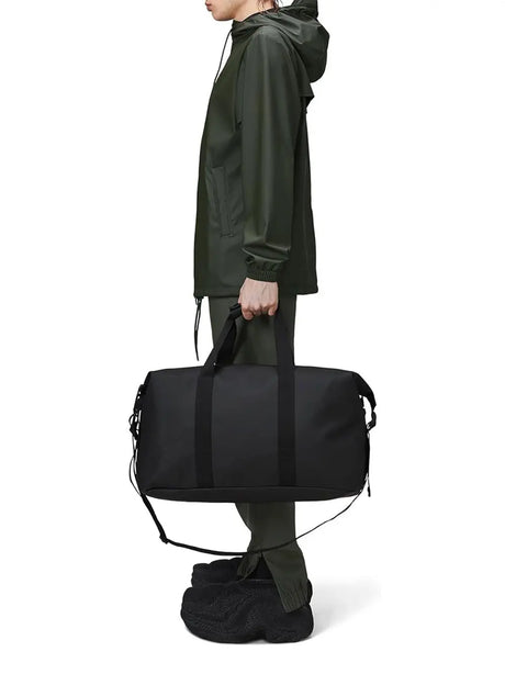 Borsa Rains Unisex Hilo Weekend Nero Rains  Angolo dello Sport