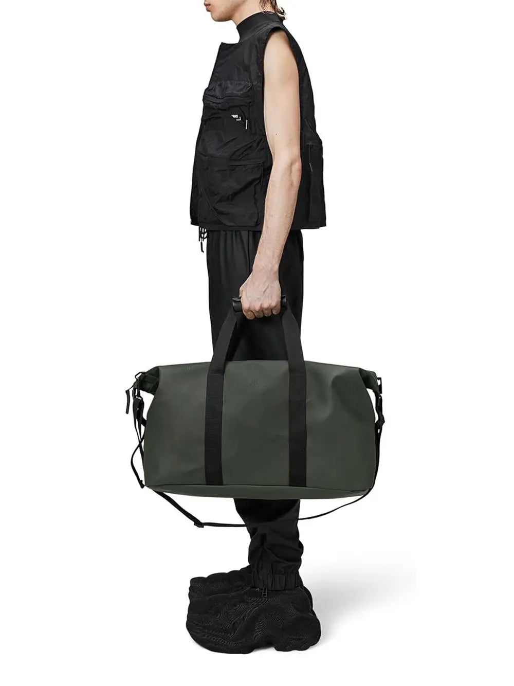 Borsa Rains Unisex Hilo Weekend Verde Rains  Angolo dello Sport