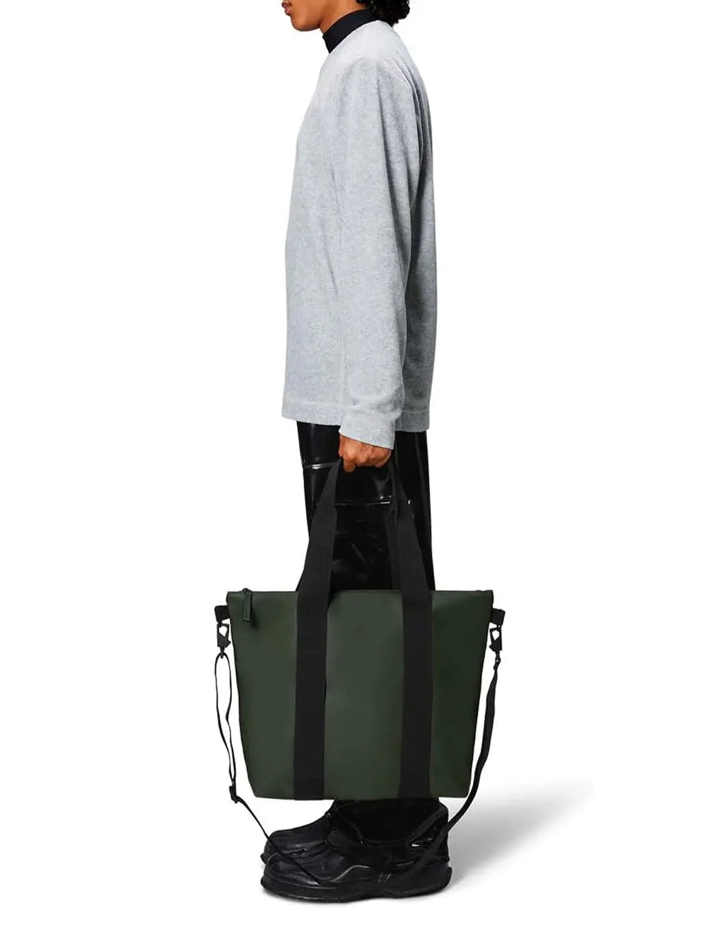 Borsa Rains Unisex Tote Mini Verde Rains Angolo dello Sport