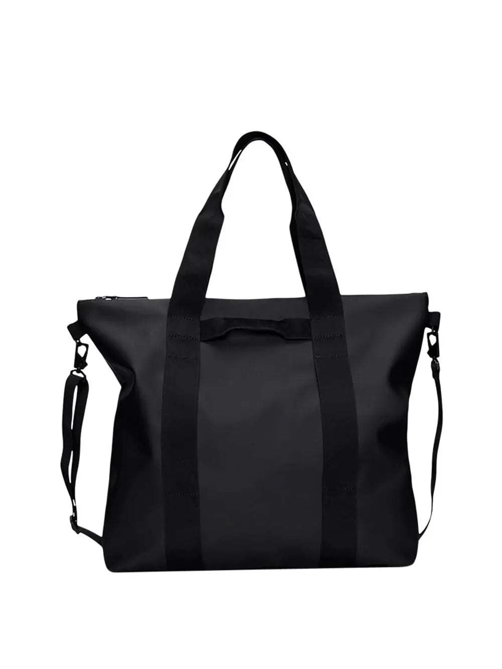 Borsa Rains Unisex Tote Nero Rains Angolo dello Sport