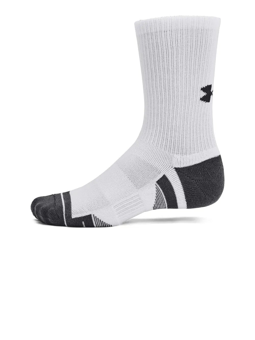 Calze Sportive Under Armour Unisex Ua Performance Tech 3pk Crew Bianco Under Armour Angolo dello Sport