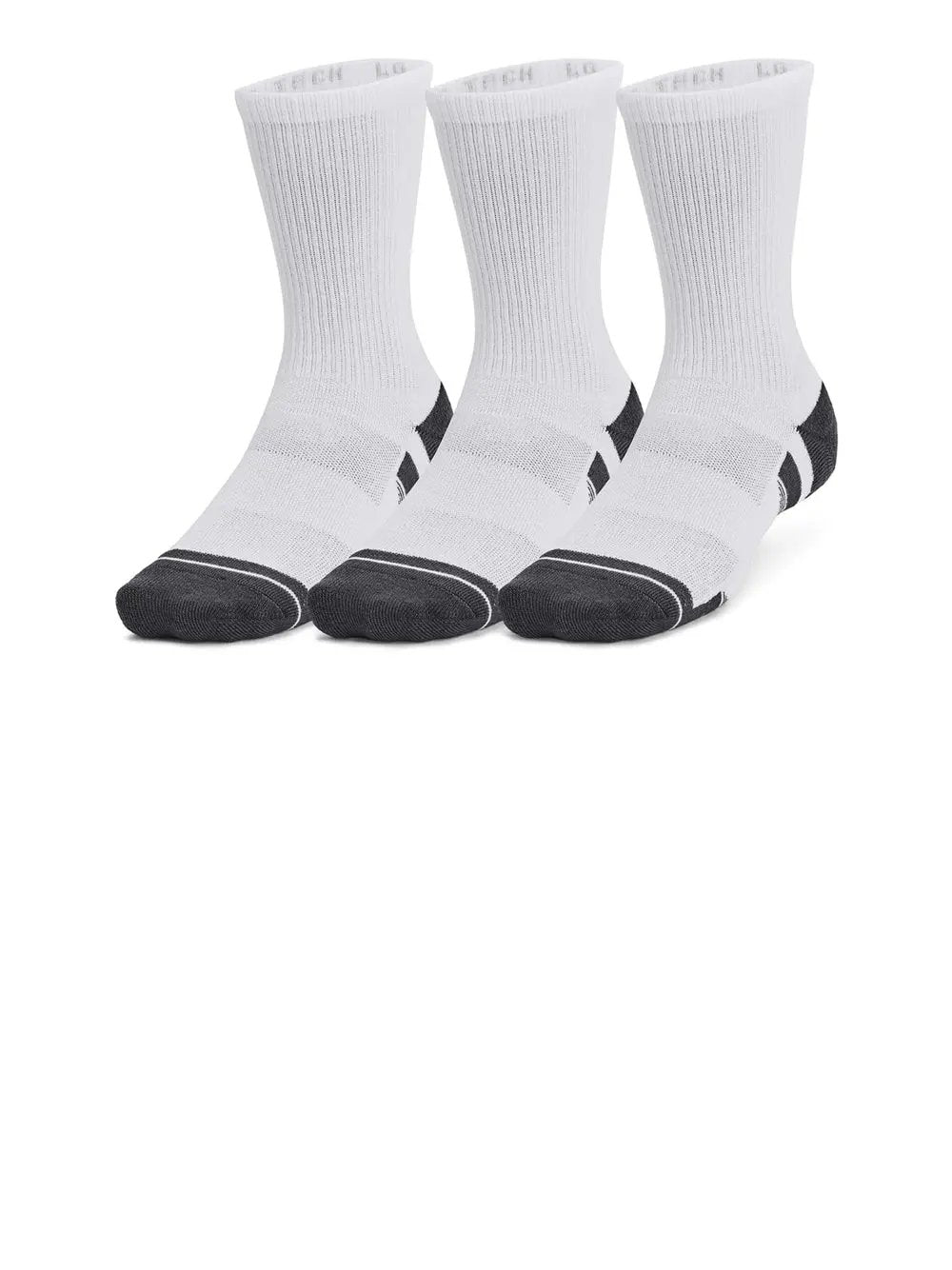 Calze Sportive Under Armour Unisex Ua Performance Tech 3pk Crew Bianco Under Armour Angolo dello Sport
