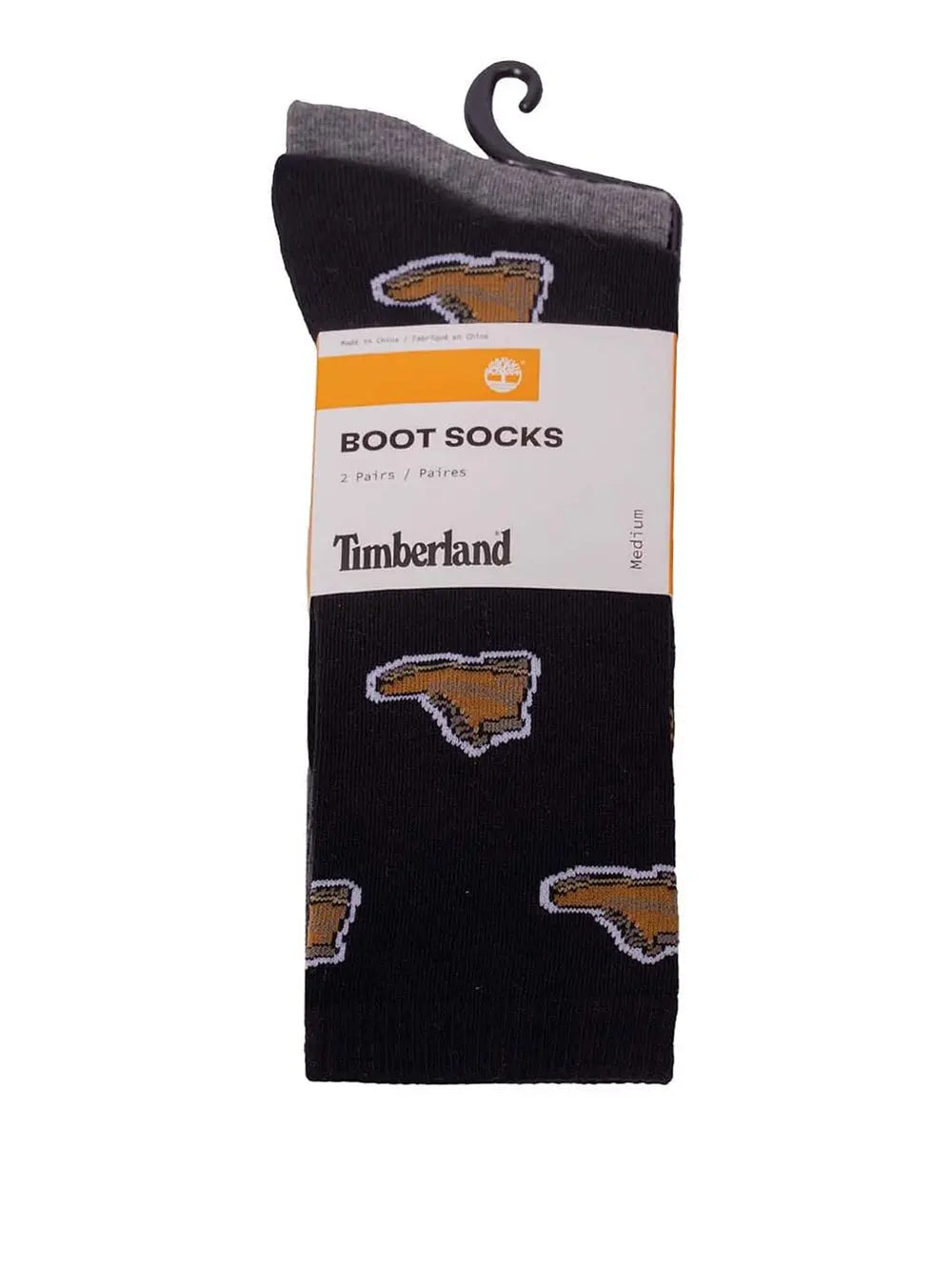 Calze Timberland Unisex All Over Print Nero Timberland Angolo dello Sport