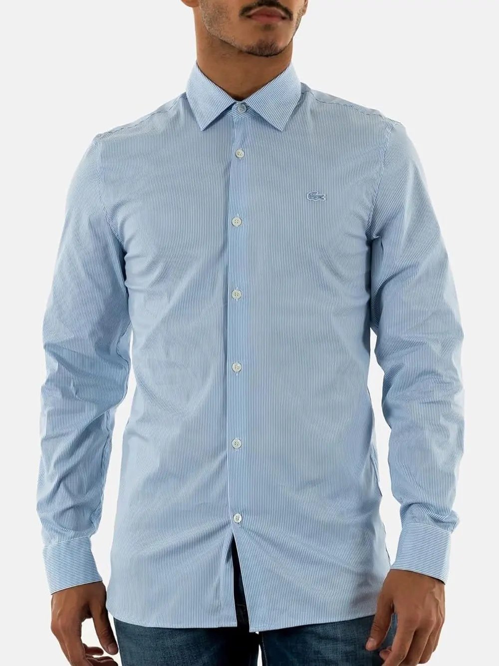 Camicia Lacoste Uomo Celeste Lacoste Angolo dello Sport