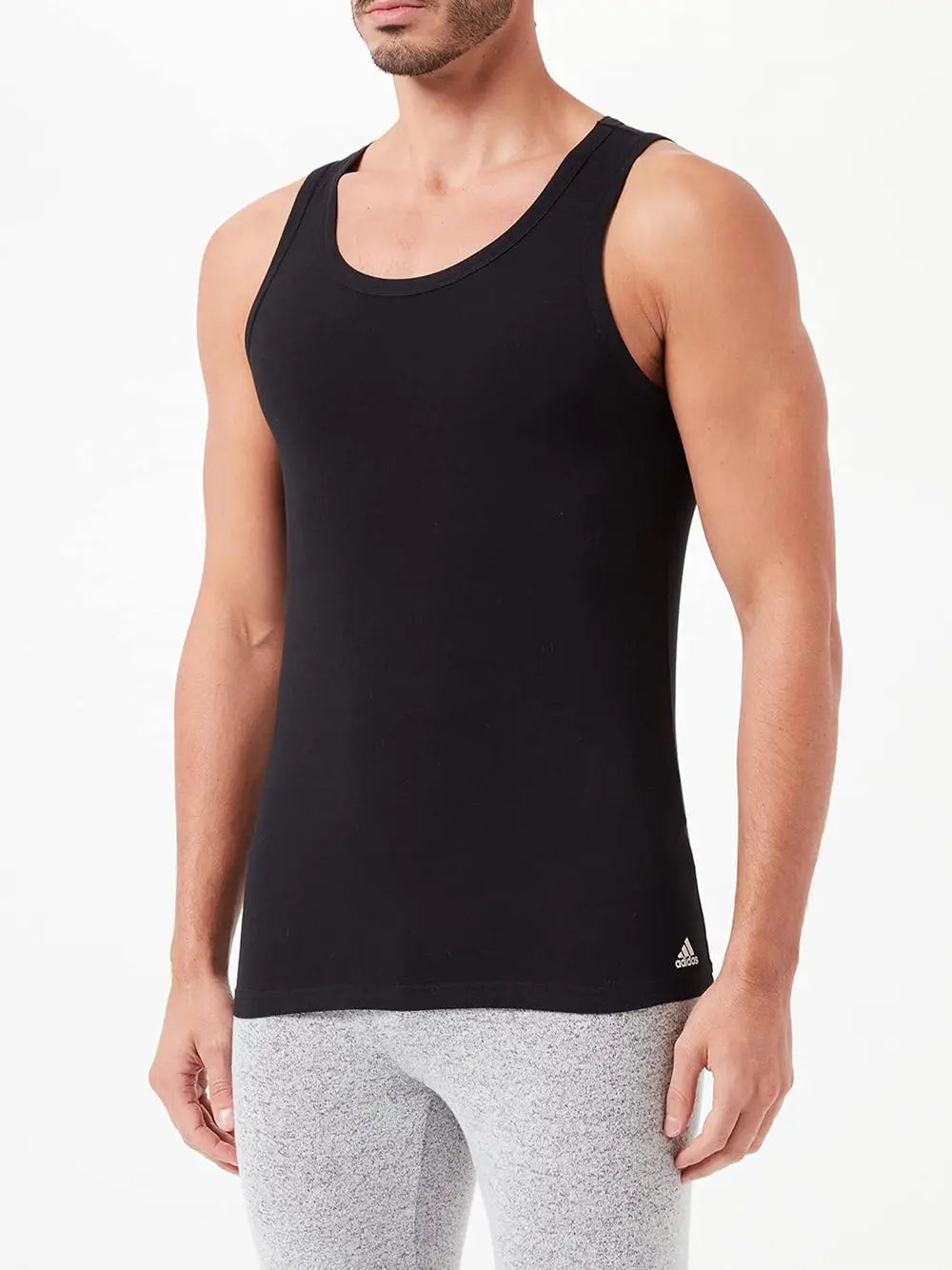 Canottiera Adidas Uomo Afc - 2pk Tank Top Nero Adidas Angolo dello Sport