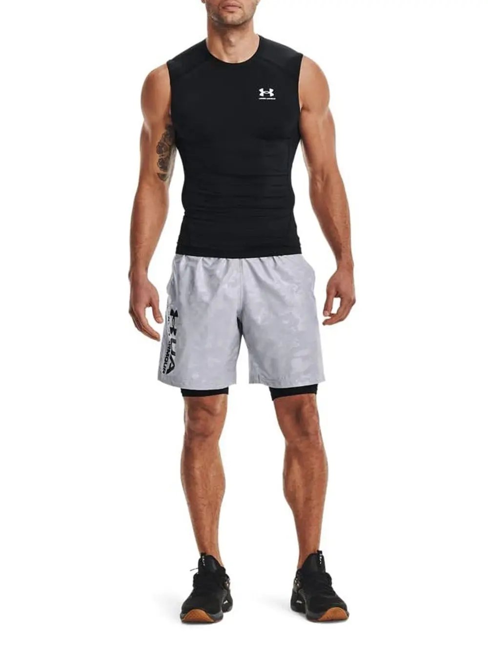 Canottiera Sportiva Under Armour Uomo Nero Under Armour Angolo dello Sport