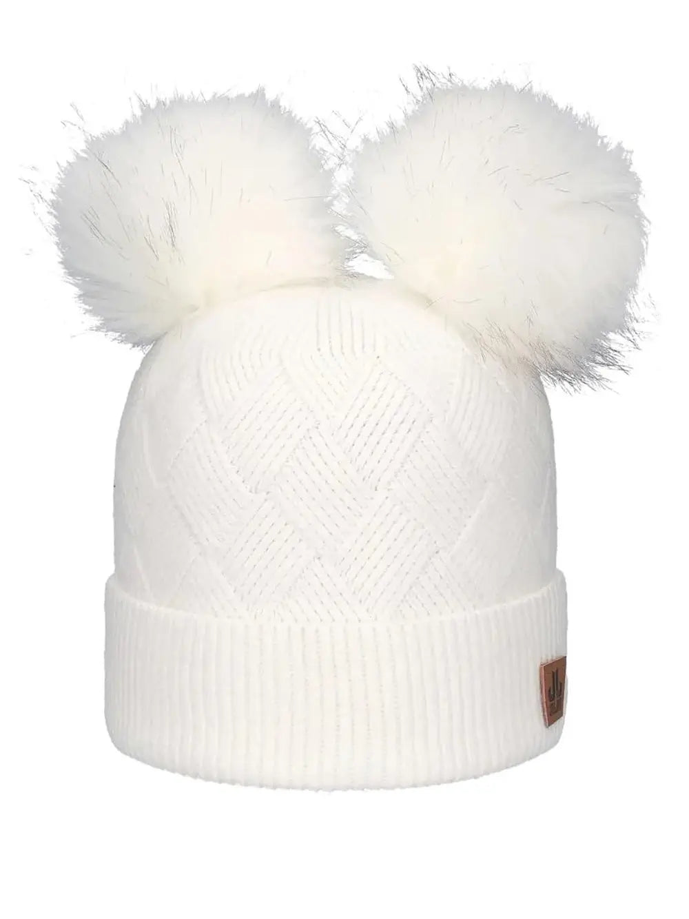 Cappello Jailjam Donna Recycled Double Pom Bianco Jailjam Angolo dello Sport