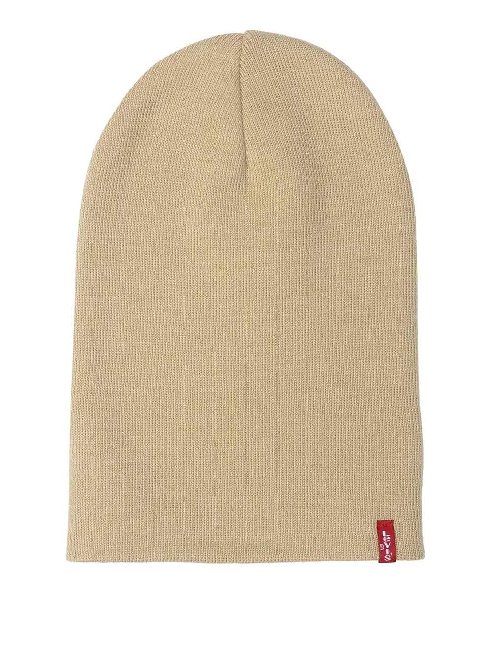 Cappello Levisacc Unisex Slouchy Red Tab Beanie Beige Levi's Angolo dello Sport
