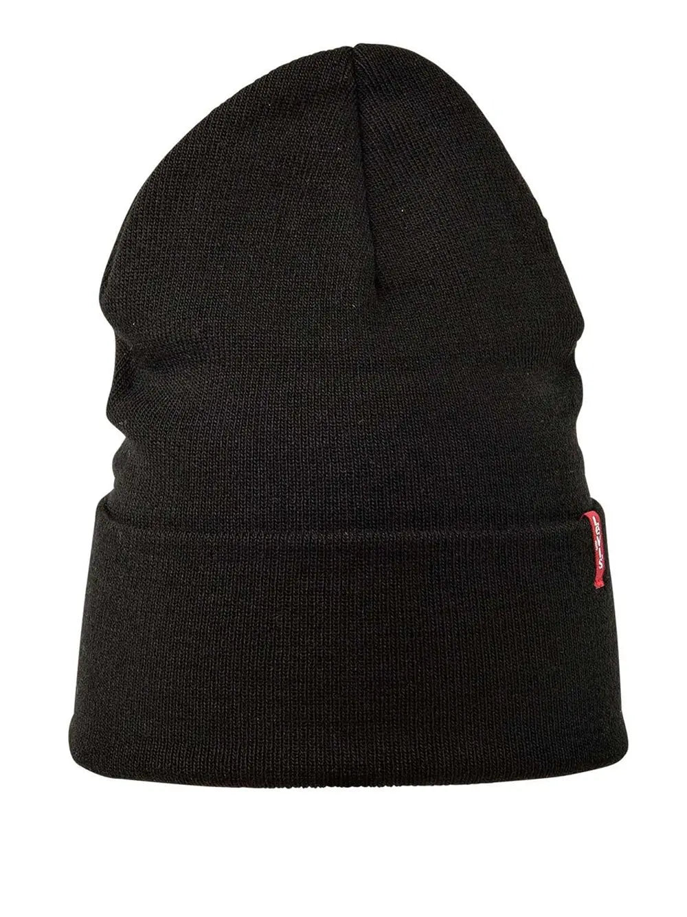 Cappello Levisacc Unisex Slouchy Red Tab Beanie Nero Levi's Angolo dello Sport