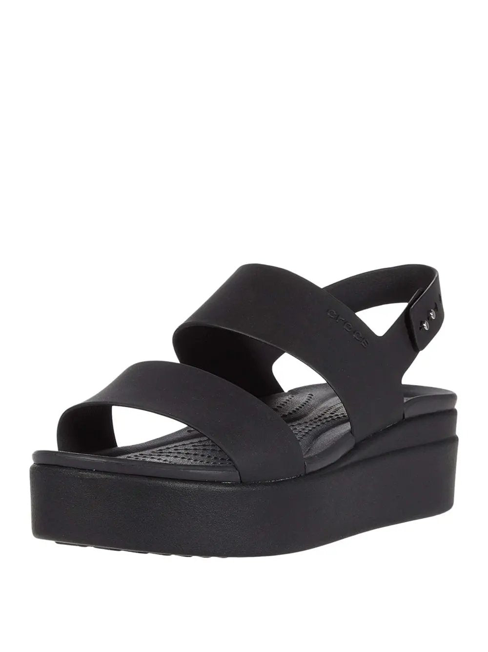 Ciabatte Crocs Donna Brooklyn Low Wedge Nero Crocs Angolo dello Sport