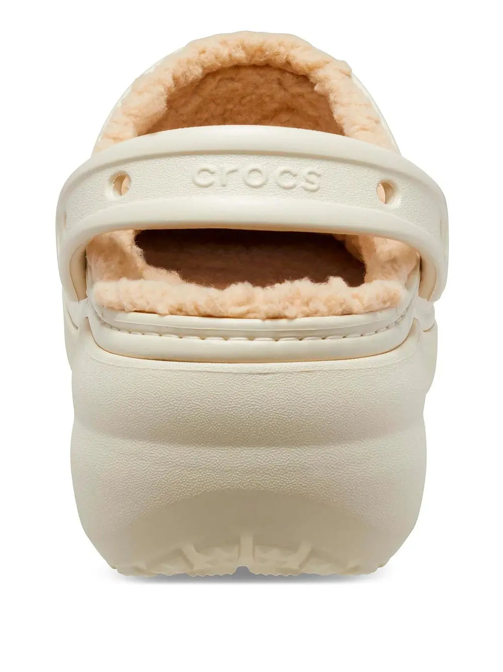 Ciabatte Crocs Donna Classic Platform Lined Clog W Avorio Crocs Angolo dello Sport