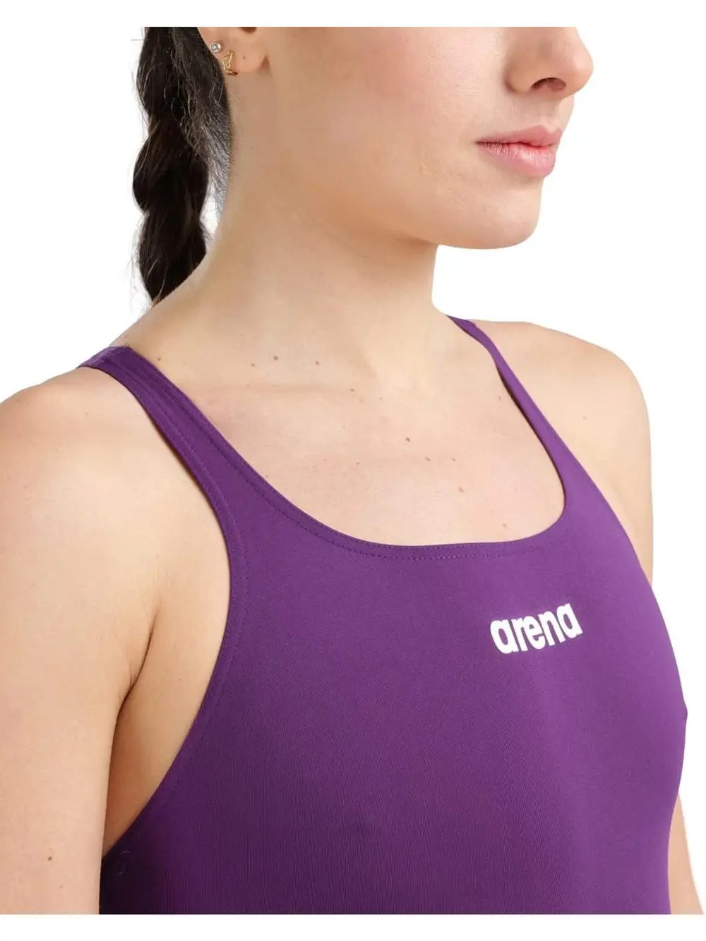 Costume Sportivo Arena Donna Team Swimsuit Swim Pro Solid Viola Arena Angolo dello Sport