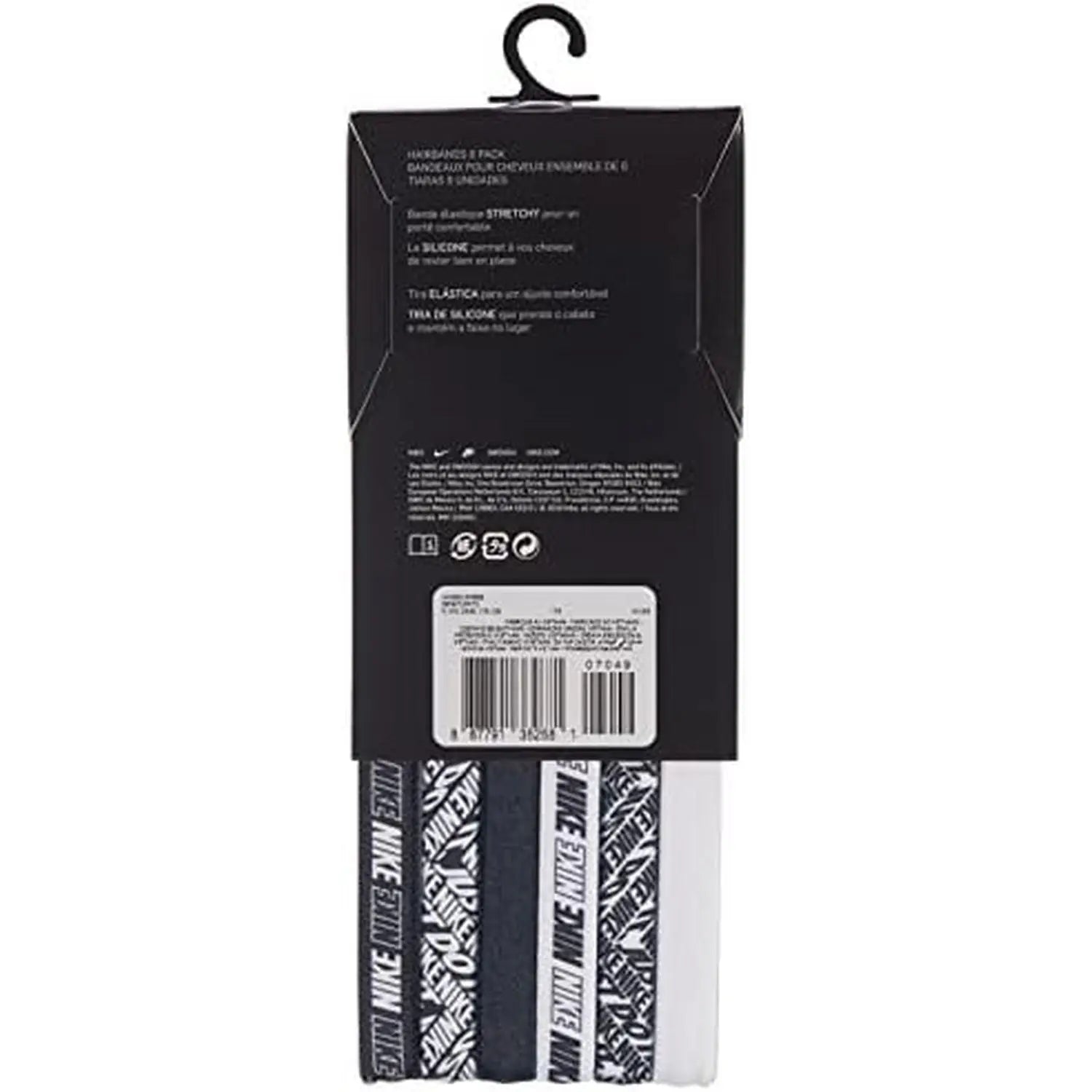 Fascia Sportiva NIKE Unisex printed Bianco e Nero