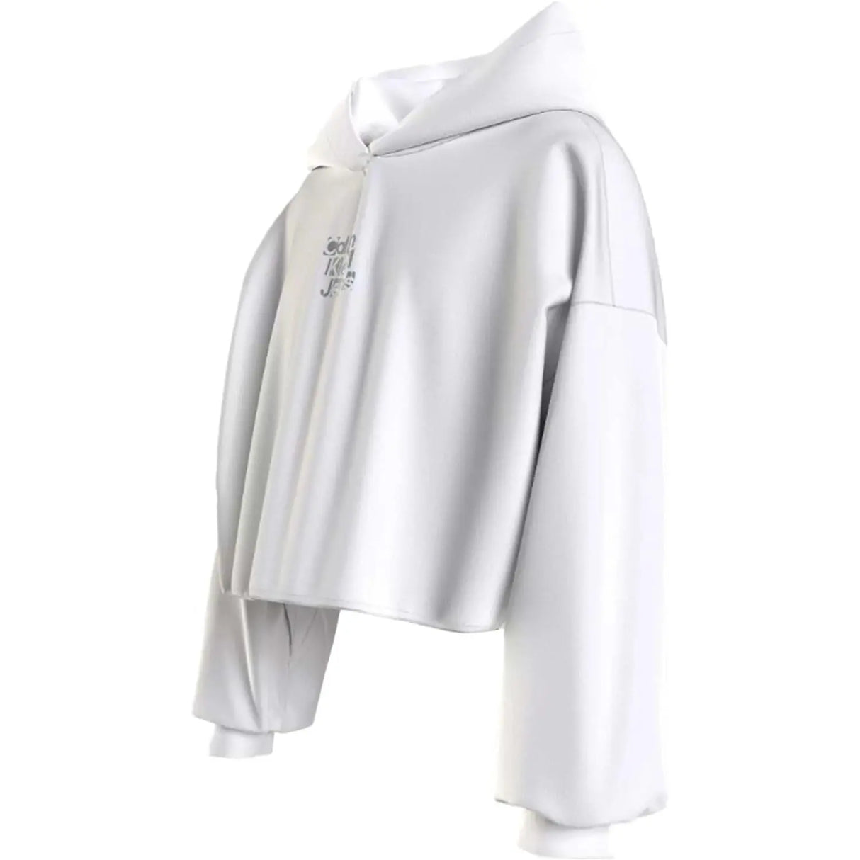 Felpa CALVIN KLEIN Bambina METALLIC BACK LOGO Bianco CALVIN KLEIN  Angolo dello Sport