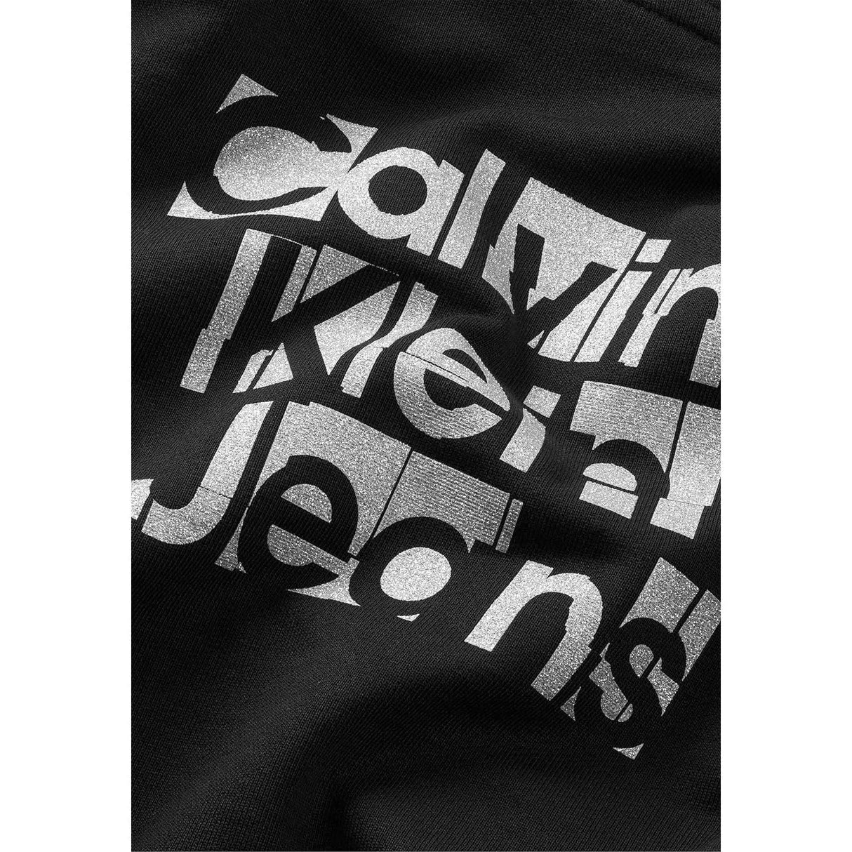 Felpa CALVIN KLEIN Bambina METALLIC BACK LOGO Nero CALVIN KLEIN  Angolo dello Sport