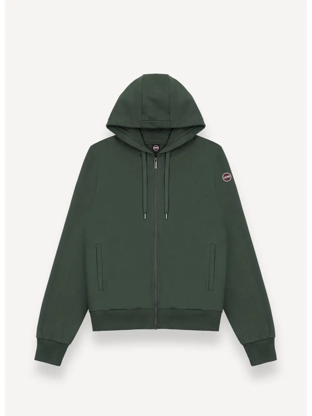 Felpa Colmar con cappuccio e full zip Uomo - Verde