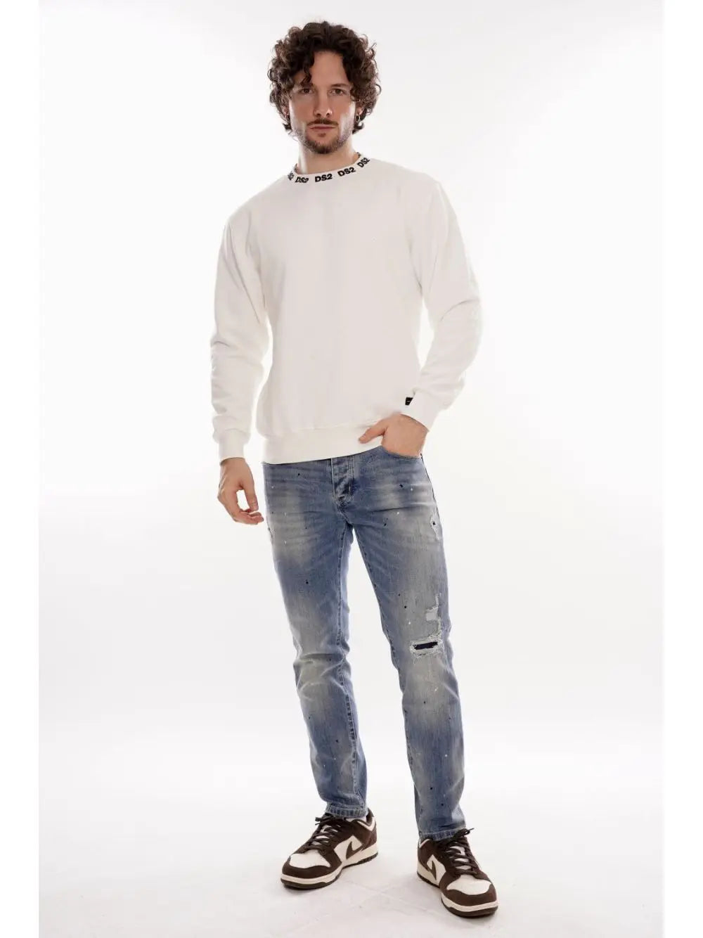Felpa Ds2 Uomo - Bianco