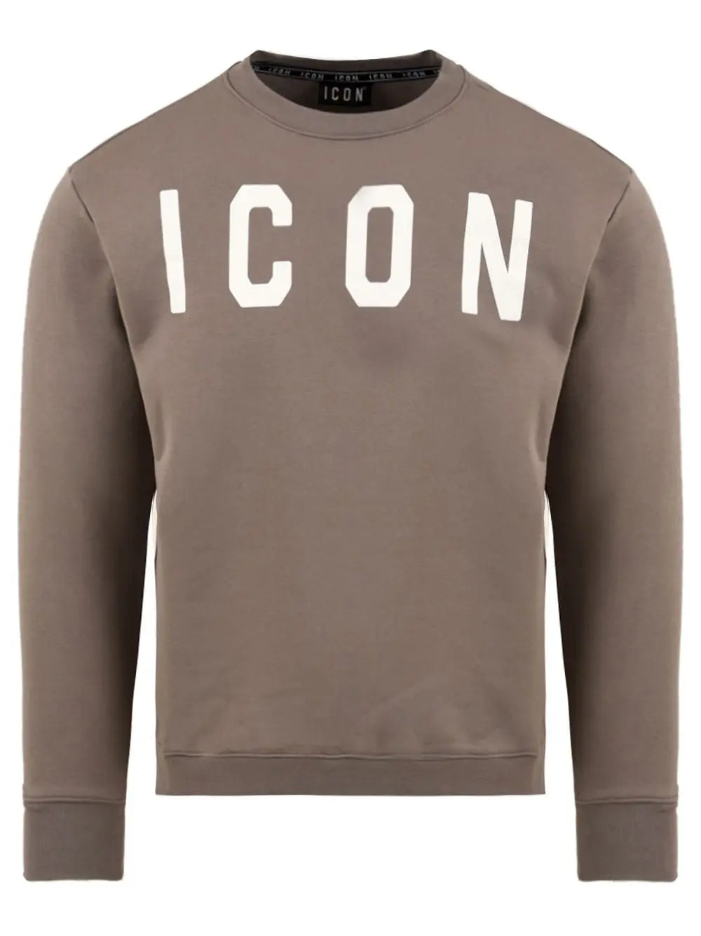 Felpa Icon GIROCOLLO C/LOGO GRANDE Uomo - Grigio