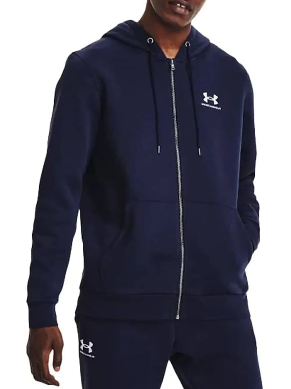 Felpa Under Armour Uomo Blu Under Armour Angolo dello Sport