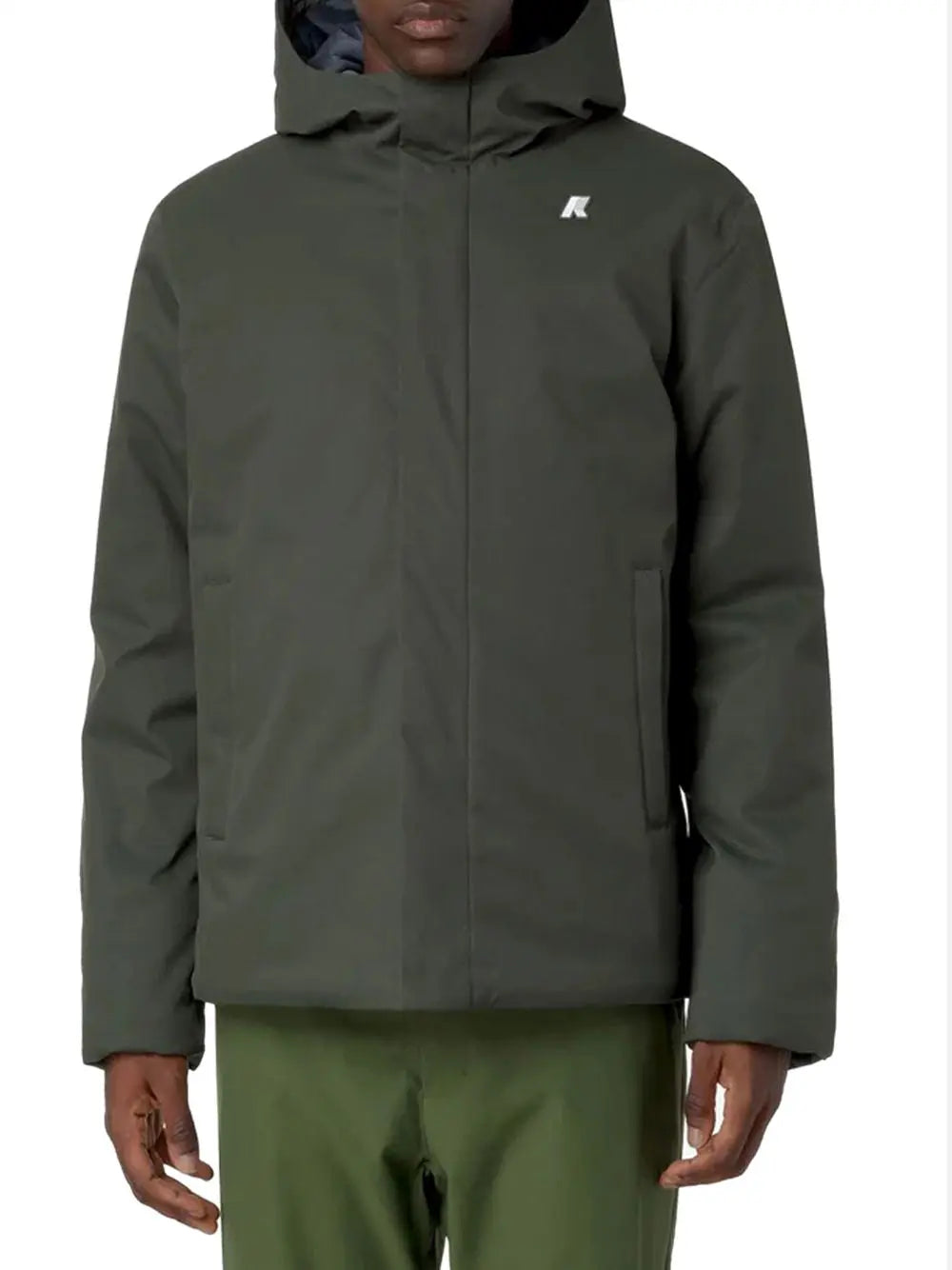 Giubbotto K-Way JACKO TWILL MARMOTTA Uomo - Verde