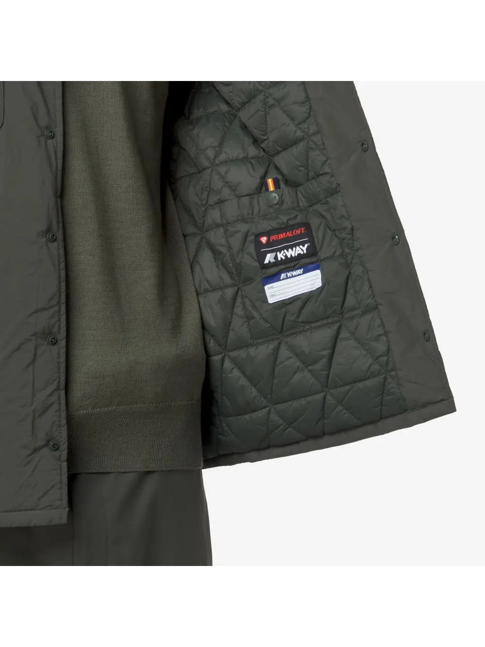 Giubbotto K-Way UMBERT PLAIN WARM Uomo - Verde