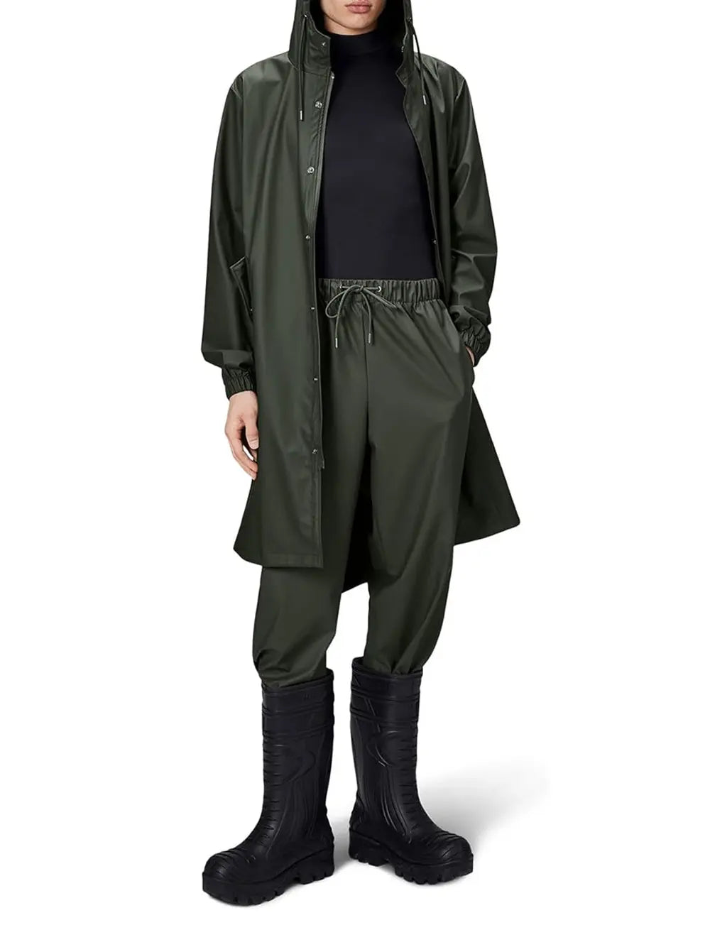 Impermeabile Rains Donna Fishtail Verde Rains Angolo dello Sport