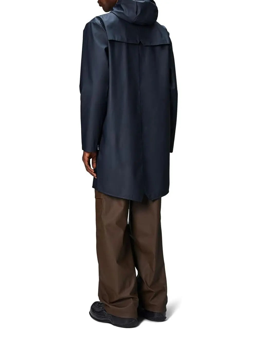 Impermeabile Rains Unisex Long Navy Rains Angolo dello Sport