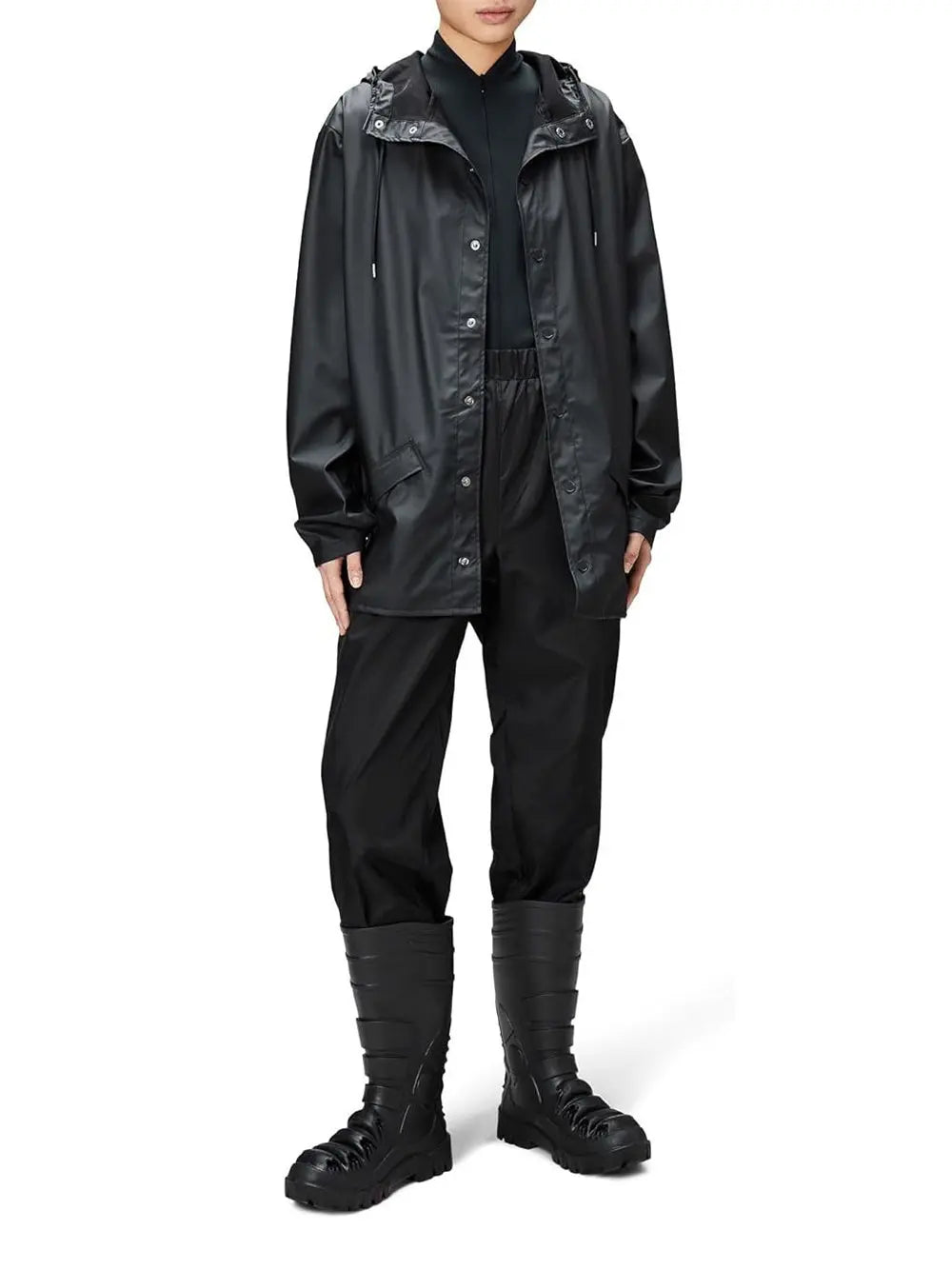 Impermeabile Rains Unisex Nero Rains  Angolo dello Sport