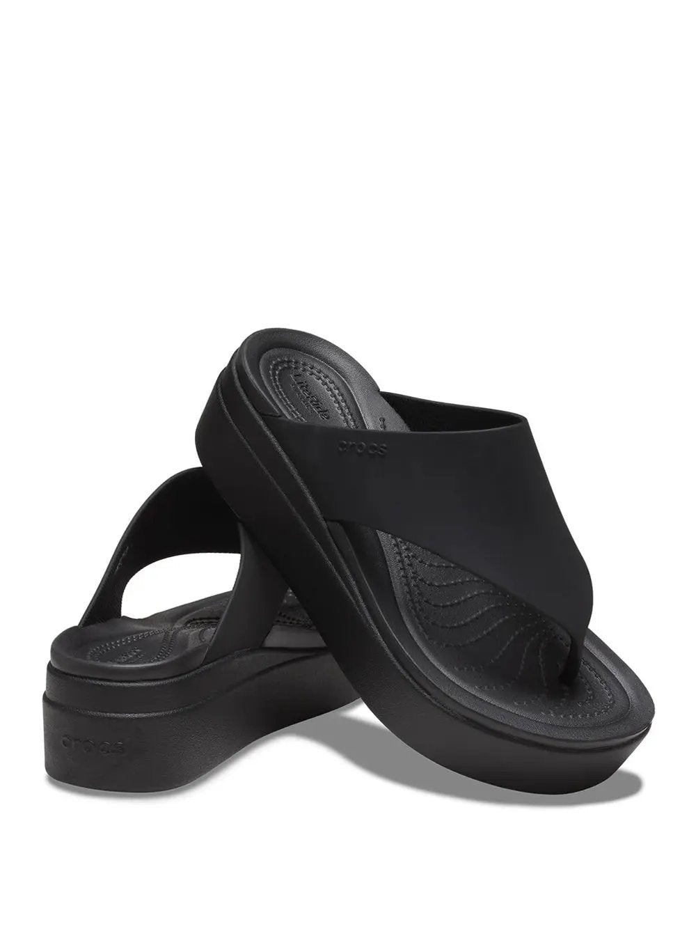 Infradito Crocs Donna Brooklyn Flip Nero Crocs Angolo dello Sport