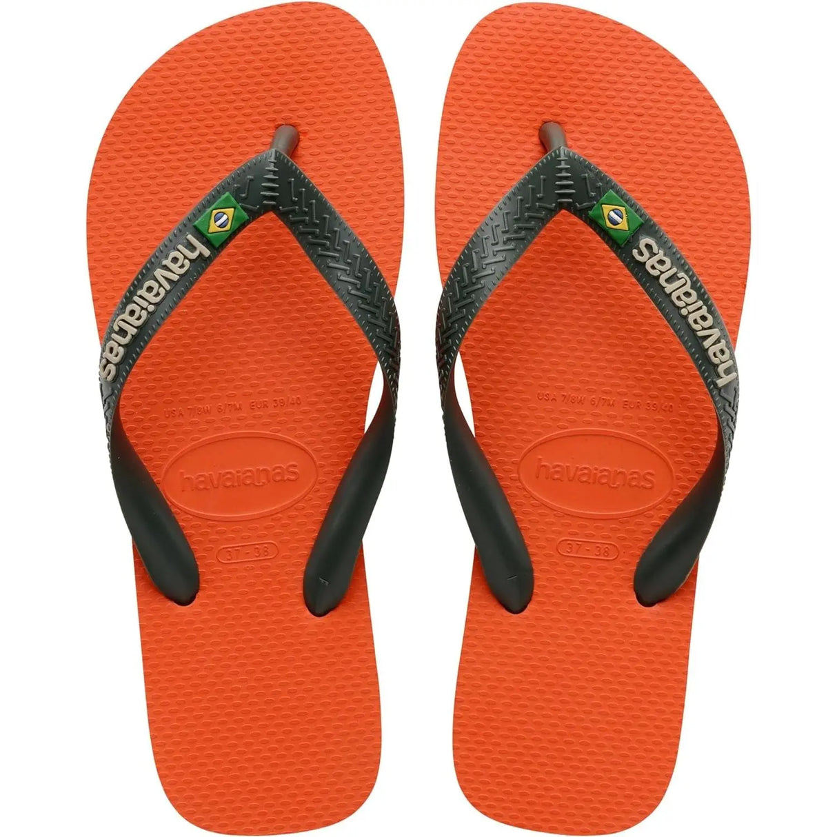 Infradito HAVAIANAS Unisex BRASIL LOGO Arancione
