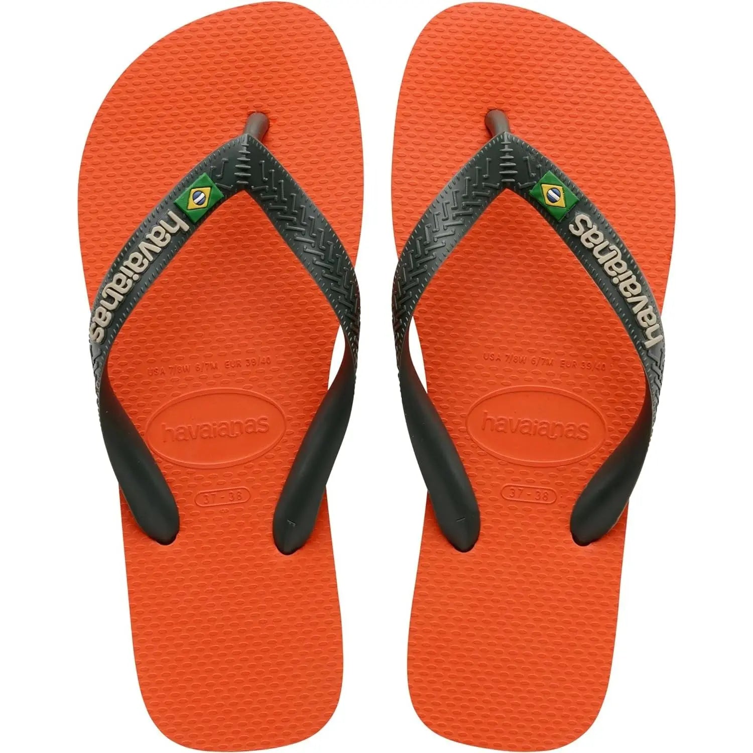Infradito HAVAIANAS Unisex BRASIL LOGO Arancione