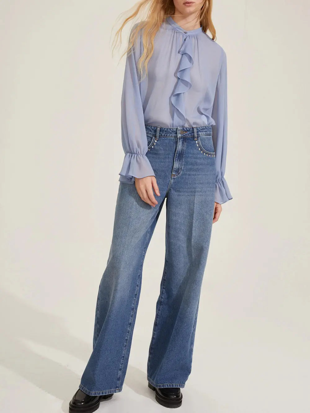 Jeans Adorno Emme Marella Donna - Blu