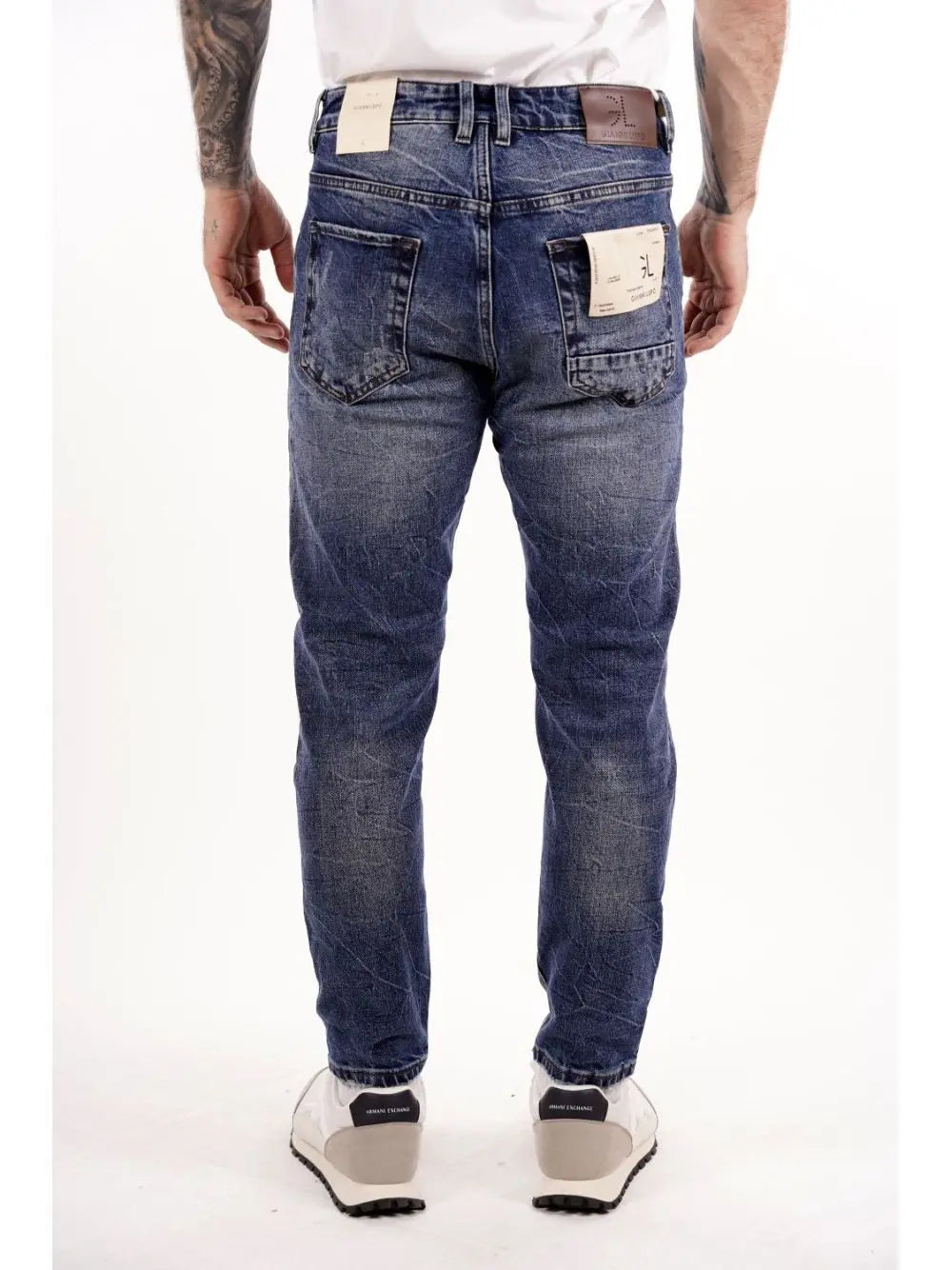 Jeans Gianni Lupo MIKE carrot cropped fit Uomo - Denim