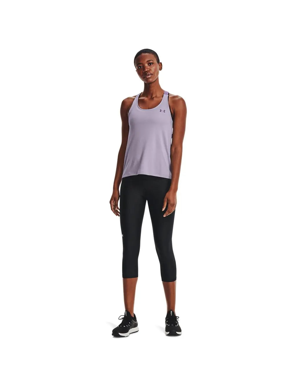Leggings Sportivo Under Armour TECH HI CAPRI Donna - Nero