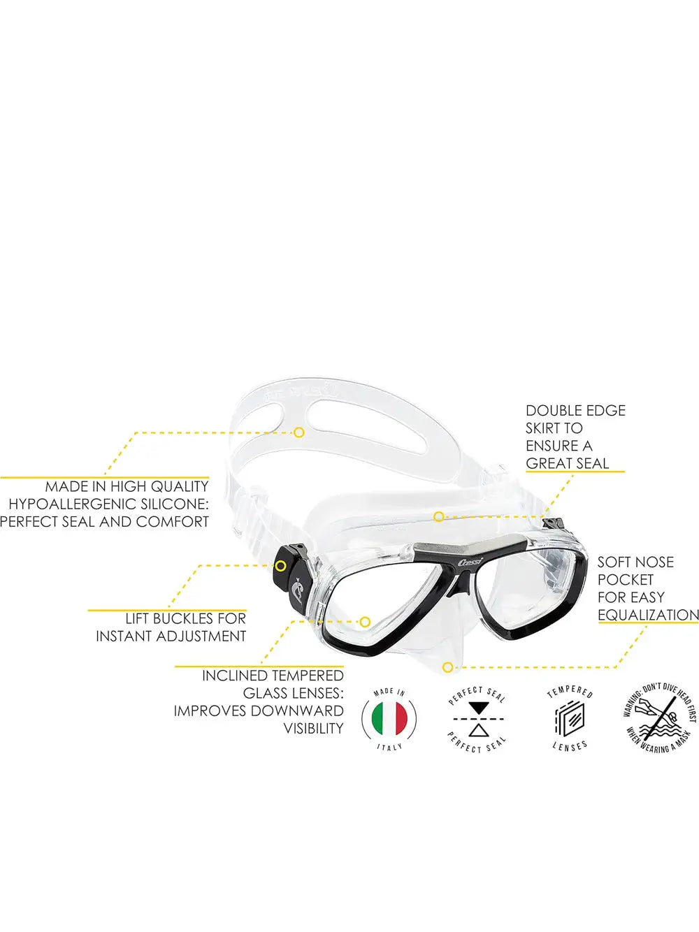 Maschera - Boccaglio Cressi Unisex