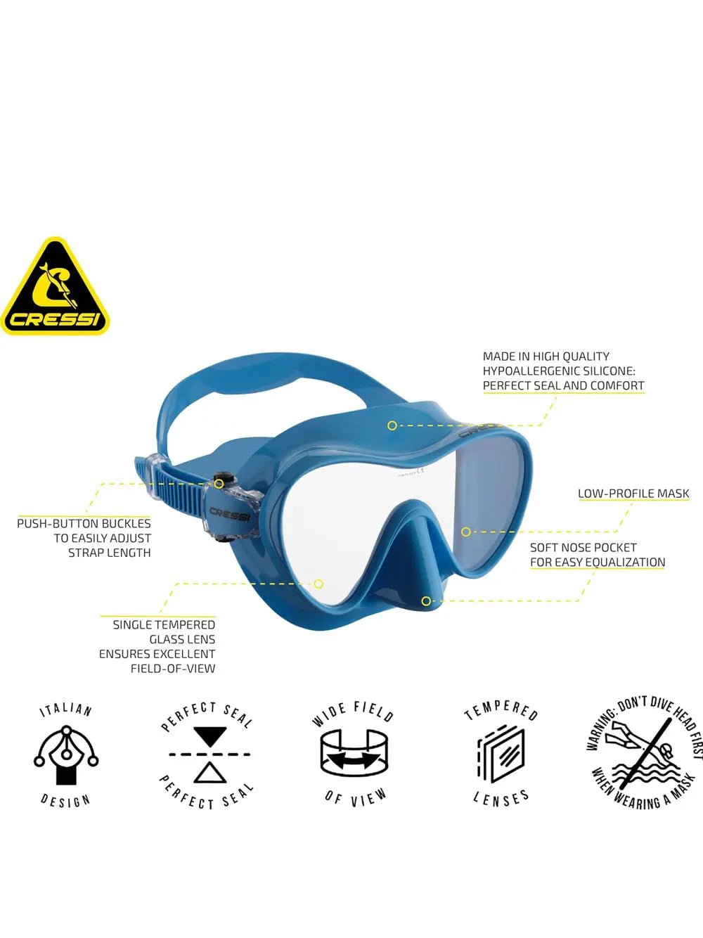 Maschera - Boccaglio Cressi Unisex