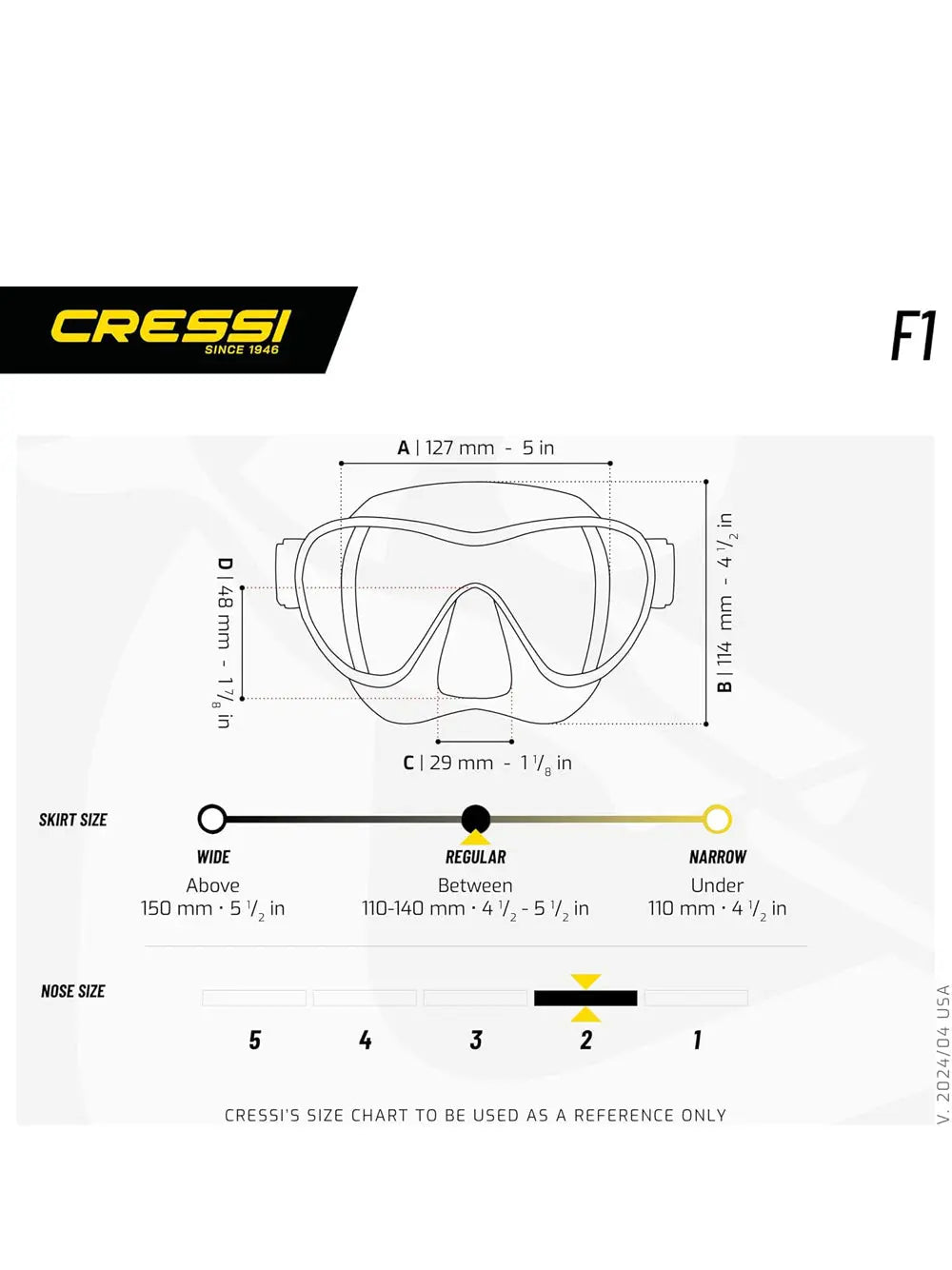 Maschera - Boccaglio Cressi Unisex