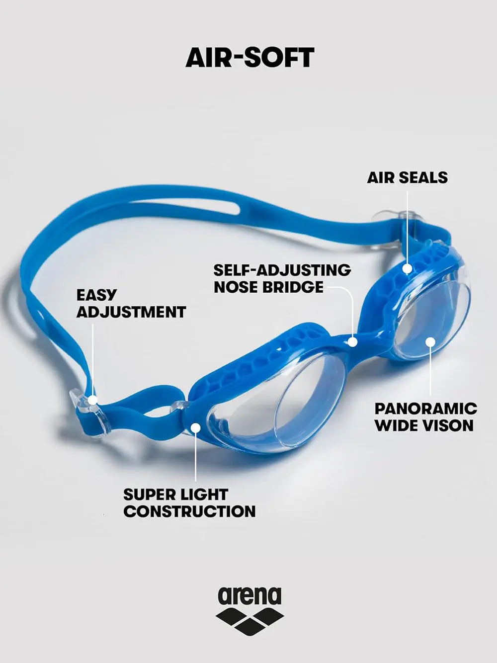 Occhiali - Occhialini Air Soft Arena Unisex - Multicolore