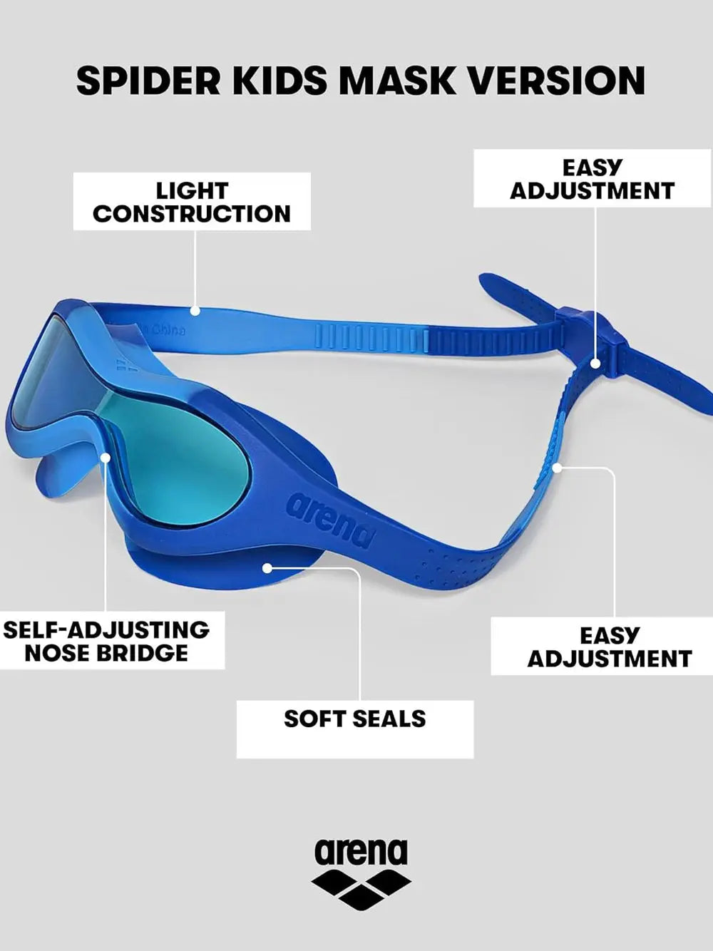 Occhiali - Occhialini Arena Youth Unisex Mask Blu Arena Angolo dello Sport